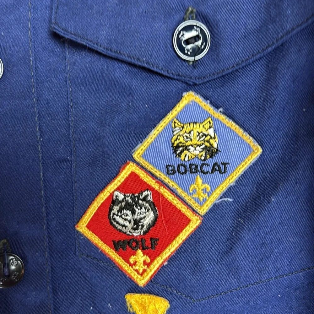 Boy Scouts of America Cub Scout Blue Uniform Shirt and Pants. Size Medium